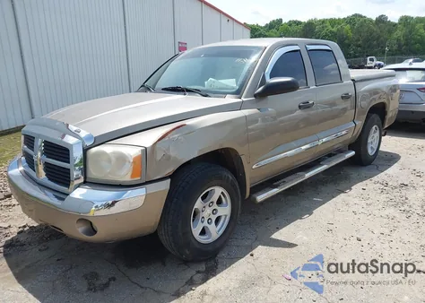 2007 Dodge Dakota Laramie из США, поврежденный, VIN 1D7HE58P87S181128